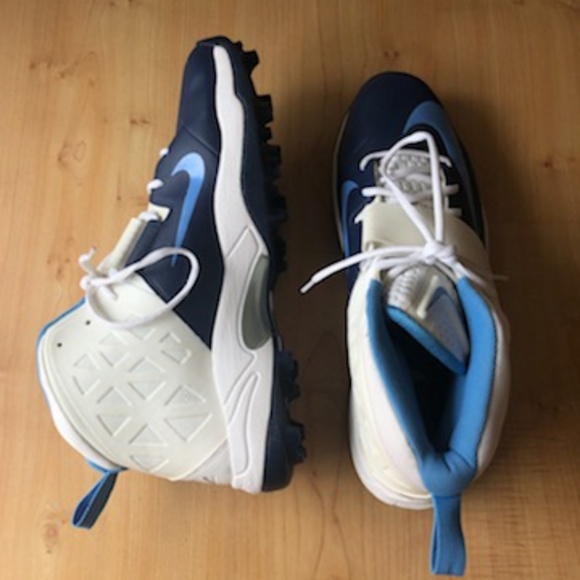 Nike Flywire Blue and White Adult Football cleats - Picture 8 of 9